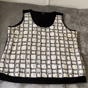 Daisy Fuentes sleeveless shirt, 1X